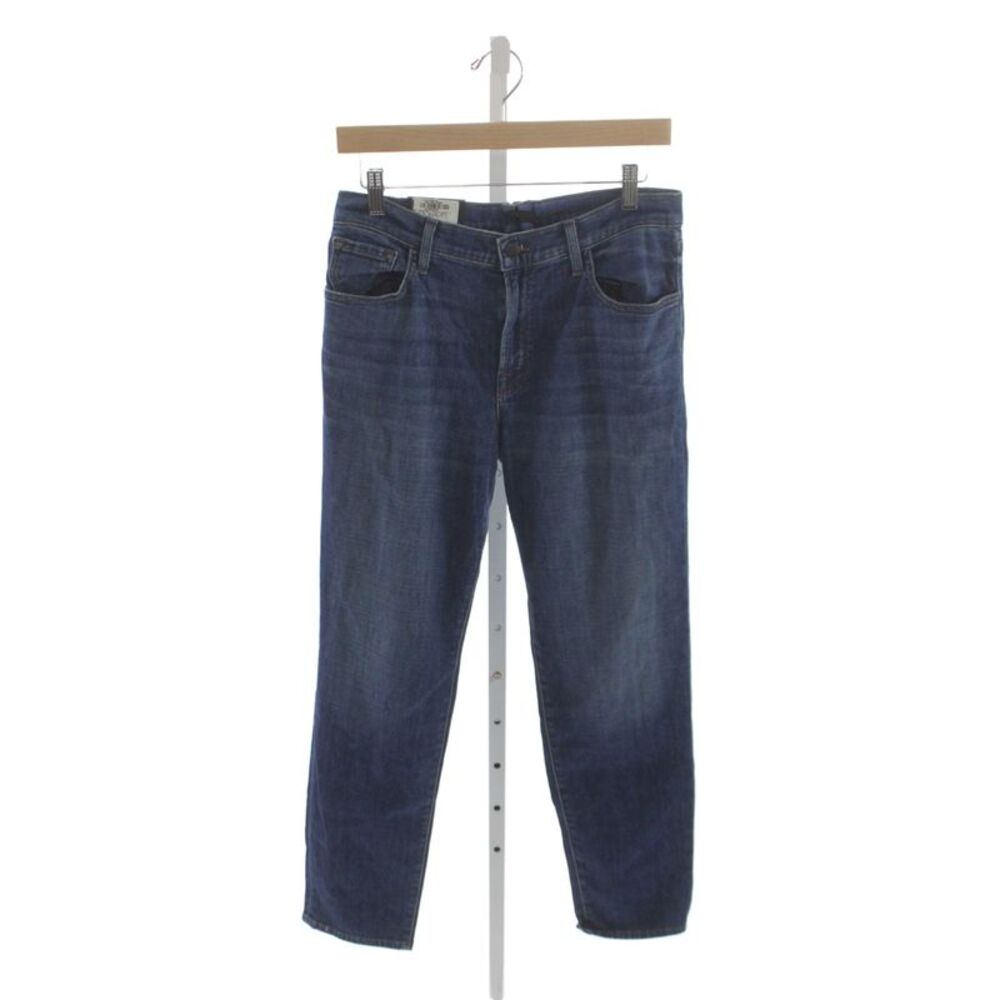 J Brand Unisex Straight Jeans Dark Blue Button Mid Rise Size 28
